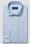 Eton Cotton Silk Fine Twill Overhemd Licht Blauw