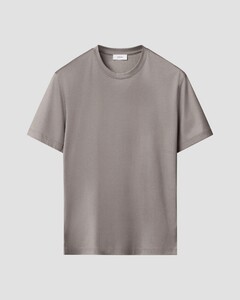 Eton Crew Neck Filo di Scozia Jersey Cotton T-Shirt Grijs