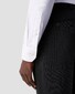 Eton Cutaway Collar Rich Structured Textured Twill Overhemd Wit