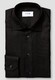Eton Cutaway Collar Rich Structured Textured Twill Overhemd Zwart