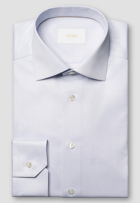 Eton Cutaway Collar Semi Solid Luxury Supima 120 Piqué Cotton Overhemd Licht Paars