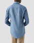 Eton Denim Twill Mélange Effect Wide Spread Collar Overhemd Licht Blauw