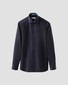 Eton Diagonal Texture Signature Twill Subtle Floral Contrast Details Overhemd Dark Navy