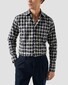 Eton Dog Check Fil Coupe Signature Twil Overhemd Navy-Geel