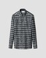 Eton Dog Check Fil Coupe Signature Twil Overhemd Navy-Geel