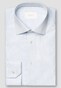 Eton Duo Stripe Check Pattern Luxury Organic Supima 120 Piqué Overhemd Licht Blauw