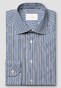 Eton Duo Stripe Luxury Organic Supima Cotton 120 Poplin Overhemd Donker Blauw