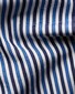 Eton Duo Stripe Luxury Organic Supima Cotton 120 Poplin Overhemd Donker Blauw