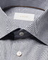 Eton Duo Stripe Luxury Supima 120 Overhemd Donker Blauw
