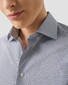 Eton Duo Stripe Luxury Supima 120 Overhemd Donker Blauw