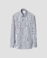 Eton Duo Stripe Luxury Supima 120 Overhemd Donker Blauw