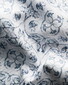 Eton Fantasy Floral Pattern Cotton Linnen Overhemd Blauw