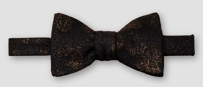 Eton Fantasy Glitter Effect Self Tied Strikje Zwart