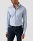 Eton Filo di Scozia Cotton Rich Depth and Texture King Knit Overhemd Licht Blauw