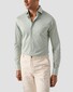 Eton Filo di Scozia Cotton Rich Depth and Texture King Knit Overhemd Licht Groen