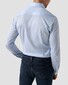 Eton Filo di Scozia Cotton Rich Depth and Texture King Knit Shirt Light Blue
