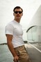 Eton Filo di Scozia Jersey T-Shirt Wit
