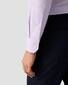 Eton Fine Check Cotton Signature Twill Overhemd Licht Paars