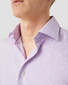 Eton Fine Check Cotton Signature Twill Overhemd Licht Paars