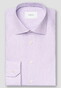 Eton Fine Check Cotton Signature Twill Overhemd Licht Paars