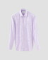 Eton Fine Check Cotton Signature Twill Overhemd Licht Paars
