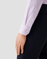 Eton Fine Check Cotton Signature Twill Overhemd Licht Paars