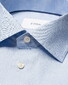 Eton Fine Check Rich Signature Twill Overhemd Licht Blauw
