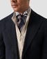 Eton Fine Knit Cotton Cashmere Soft Touch Quarter Zip Trui Beige