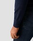 Eton Fine Knit Cotton Cashmere Soft Touch Quarter Zip Trui Navy