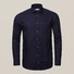 Eton Fine Line Twill Overhemd Dark Navy