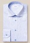 Eton Fine Melange Twill Overhemd Licht Blauw
