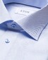 Eton Fine Melange Twill Overhemd Licht Blauw