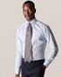 Eton Fine Melange Twill Overhemd Licht Blauw