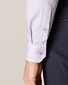 Eton Fine Melange Twill Overhemd Licht Paars