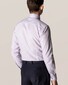 Eton Fine Melange Twill Overhemd Licht Paars