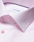 Eton Fine Melange Twill Overhemd Licht Roze