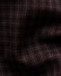 Eton Fine Multi Check Super 120s Merino Wool Natural Stretch Overhemd Donker Rood