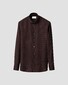 Eton Fine Multi Check Super 120s Merino Wool Natural Stretch Overhemd Donker Rood