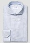 Eton Fine Stripe Cotton Twill Overhemd Donker Blauw