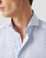 Eton Fine Stripe Cotton Twill Overhemd Donker Blauw