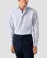 Eton Fine Stripe Cotton Twill Overhemd Donker Blauw