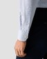 Eton Fine Stripe Cotton Twill Overhemd Donker Blauw