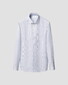Eton Fine Striped Signature Twill Overhemd Donker Blauw