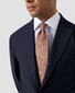 Eton Fine Striped White Contrast Collar Signature Twill French Cuff Overhemd Blauw
