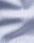 Eton Fine Striped White Contrast Collar Signature Twill French Cuff Overhemd Blauw