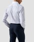 Eton Fine Striped White Contrast Collar Signature Twill French Cuff Overhemd Blauw