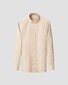 Eton Fine Textured Albini Linen Wide Spread Collar Shirt Beige
