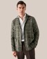 Eton Fine Textured Albini Linnen Wide Spread Collar Overhemd Wit