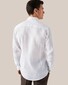 Eton Fine Textured Albini Linnen Wide Spread Collar Overhemd Wit