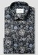 Eton Floral Fantasy Organic Cotton Signature Twill Overhemd Donker Blauw